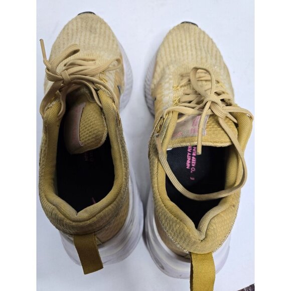 Nike Women's React Infinity Run Flyknit 3 Wheat Gold Sneaker  size 9.5 - Picture 12 of 16